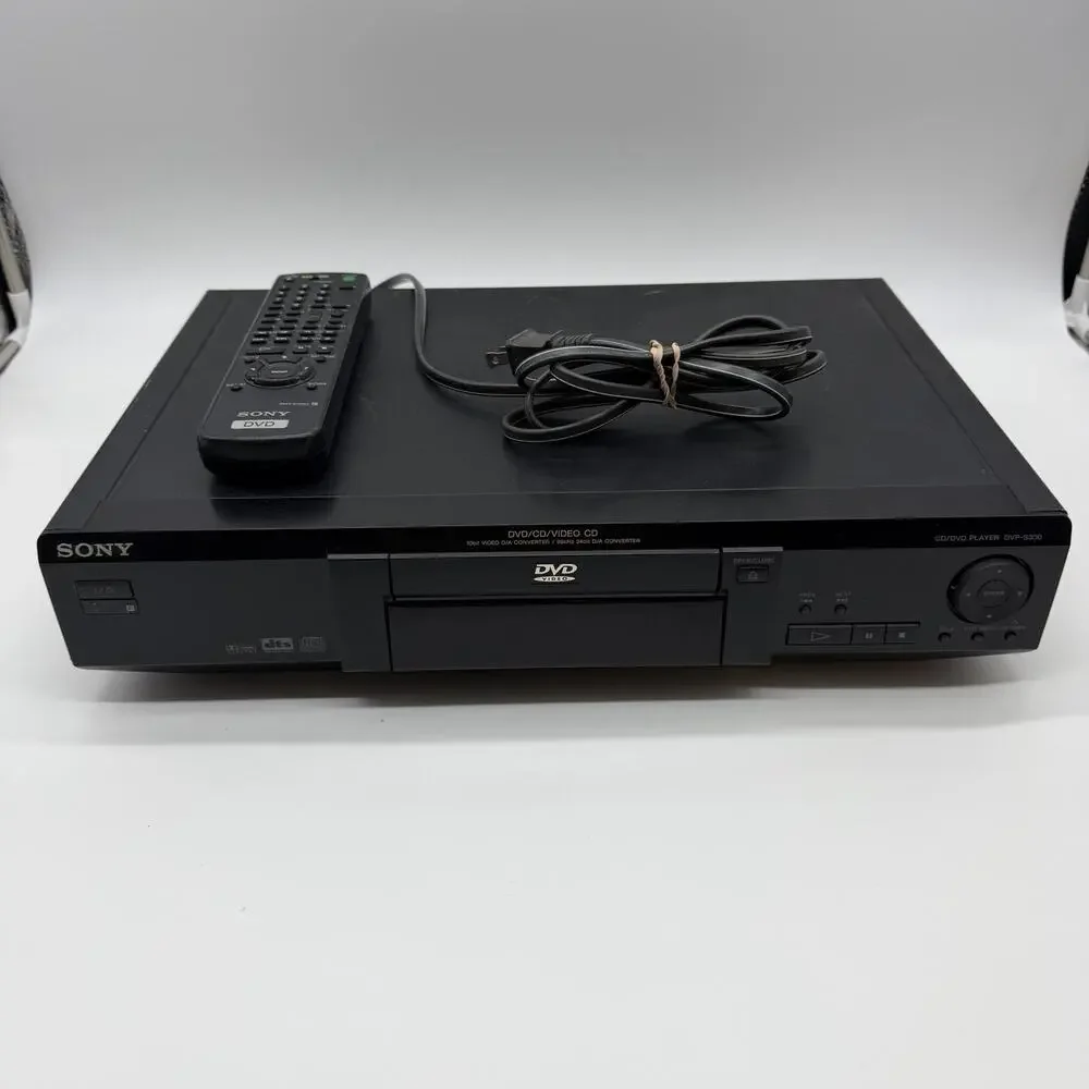 Sony DVP-S330 DVD/CD/Video Player W/ Remote Tested Working